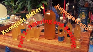 Making Kumquatcello - Part 2 Filtering and Bottling.