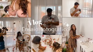 VLOG: DIA DE FOTOS | FIZEMOS O ENSAIO NEWBORN DA CECÍLIA | ensaio em família 👨‍👩‍👧‍👦📸 -