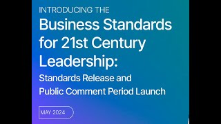 Calling All Leaders: Lend Your Voice to Groundbreaking New Business Standards