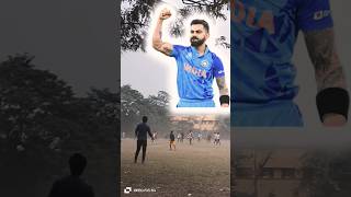 Virat Kohli || Bajigar music 🎵 || Cricket playing with Friends 😉 || #cricket #shorts #attitude