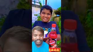 Coca-Cola watermelon and string drink challenge #funny #comedy #challenge #icecream #cocacola