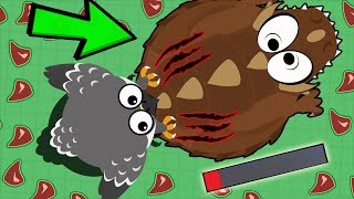 MOPE.IO FALCON KILLS DINO MONSTER! *OMG* NEW BUFFS & NERFS UPDATE (Mope.io Best Moments)