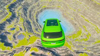 Cars vs Leap of Death Realistic Crashes BeamNG drive #159 | BeamNG