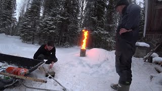 Живём 5 Дней в Таёжной Избе!Ловим Щуку на Самоловки!Уха из Щучьих Голов!