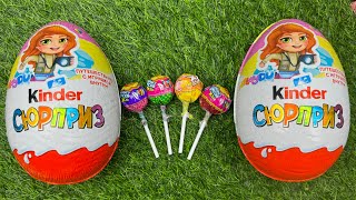 Oddly Satisfying l Unpacking Lollipops Kinder MAXI Surprise | Chupa Chups AND Chocolate ASMR 🍭