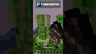 Creeper explode com esquero no Minecraft