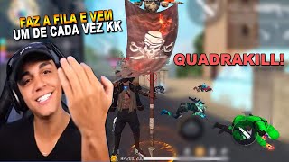 FREITAS MOSTRA COMO FAZER QUADRAKILL! VERDADEIRA MAQUINA DO FREE FIRE