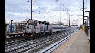 Brief Railfanning on the Northeast Corridor at Edison Station - 1/20/24