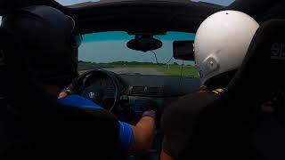 Driving on the track with Sam, Gingerman raceway