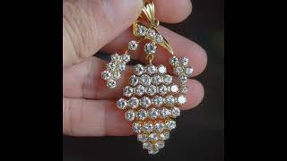 Gem Gardener: 6ctw Antique Large Diamond Pendant 20k Chinese