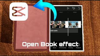 How to use open book effect by capcut