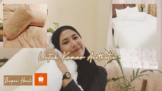 Shopee haul / Review dan Unboxing barang utuk dekor kamar aesthetic