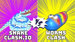 🔥 Clash of the Titans Snake Clash.io Takes on Worms Clash!