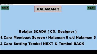 Belajar System Scada PLC. Omron Dengan CX. Designer, Cara Membuat Screen / Halaman.