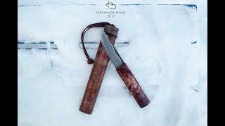 Как сделать простые ножны для ножа (Якутского типа)/Guide to how to make a simple scabbard