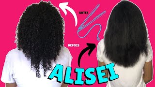 ALISEI O MEU CABELO CACHEADO