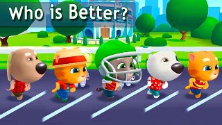 Talking Tom Gold Run – Who is Better and Faster? – Android iOS – Gameplay