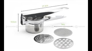 Kitchen Gadgets Potato Ricer Stainless Steel Masher Manual Juicer