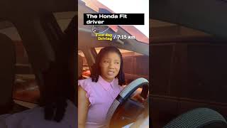 The Honda Fit drivers #hondafit #womendriver #jamaican #car