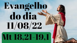 Evangelho do dia 11 de Agosto 2022, Mt 18,21-19,1