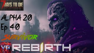 7 Days to Die Alpha 20 | Rebirth Ep40 | Shock Immune Zombie Horde+Shredder Quest