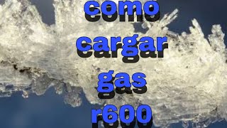 como cargar gas r600