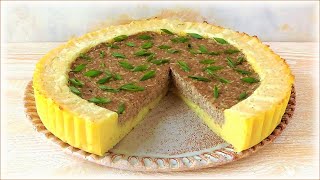 Картофельный пирог (запеканка) с грибами