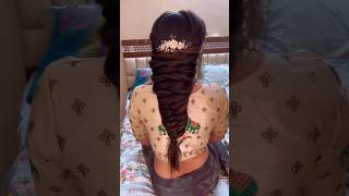 Messy Braid || Engagement hairstyle || pl subscribe❤️Bookings🤙 8050340612 #bridalmakeup #trending