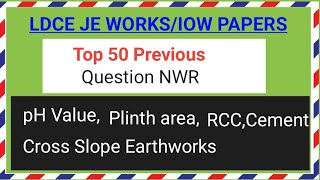 Je Works Previous Question|| Railway Departmental Exams Question|| Works Manual Question