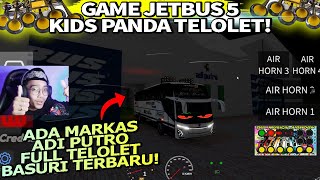 GAME JETBUS 5 KIDS PANDA TELOLET BASURI !! MAIN KE GARASI ADI PUTRO FULL BASURI🔥😱