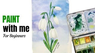 #12 | How to Draw SNOWDROP | JANUARY Birth Month 🌸