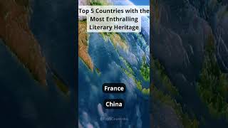 Top 5 Countries with the Most Enthralling Literary Heritage #shorts  #fact #top5 #countries #world