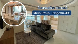 Apartamento mobiliado para locação anual em Meia Praia - Itapema/SC | 3 Quartos (2 suítes)