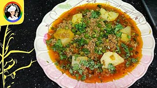 Keema Aloo Matar recipe| Mutton mince with peas and potatoes| Cook with mehreen