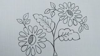 Hand embroidery: Easy & beautiful flower embroidery design tutorial step by step - Embroidery Queen