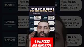 6 FUNDOS IMOBILIÁRIOS PARA INICIANTES. MELHORES INVESTIMENTOS PARA INICIANTES #fundosimobiliarios