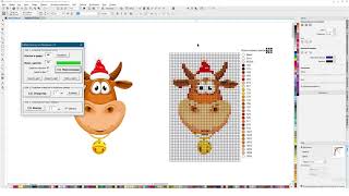 Создание схемы для вышивки. Бета версия панельки для Brodsky School. Corel Draw от Деревяшкина