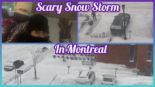 Scary Snow Storm in Montreal 2022| Snow Storm in Canada 2022