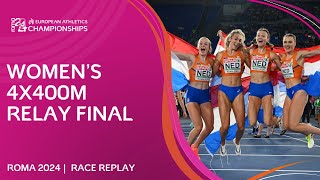 Dutch DELIGHT! 🇳🇱🍊 Women's 4x400m relay final | Roma 2024