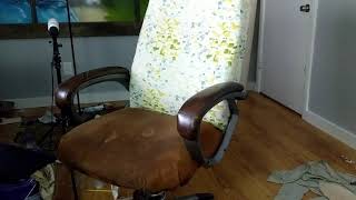 UPDATE: How To Reupholster and Old Office Chair