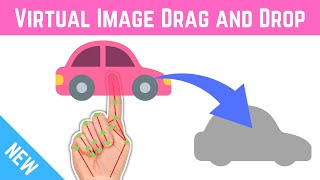 Virtual Image Drag and Drop using OpenCV Python | CVZone