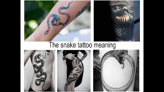 The snake tattoo meaning - features and photo examples for the site  tattoovalue.net