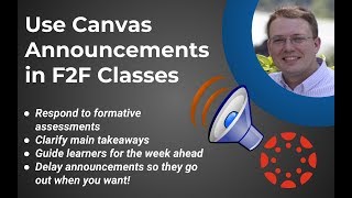 #51 - Use Canvas Announcements to Improve Face-to-Face Instruction!