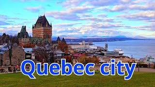 Walking in Quebec city | Fairemont le Château Frontenac | Terrasse Dufferin | Tour 2023 [UHD]