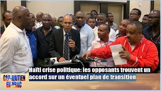 Haïti crise politique: les opposants trouvent un accord sur un éventuel plan de transition