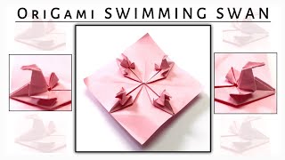 Origami Swimming Swan | How To Make An Origami Swan | #origami #swan