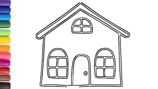 HOW TO DRAW A HOUSE #1 #drawing