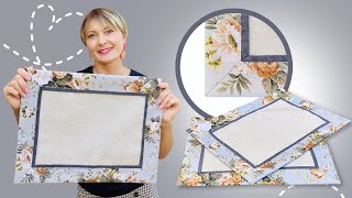 🌟 CONSEJO DE COSTURA: CÓMO COSER ESQUINAS PERFECTAS PARA TU MANTEL O INDIVIDUALES 🌟