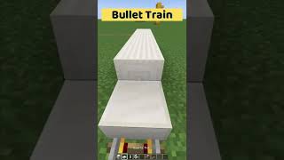 Bullet Train Minecraft | #minecraft #shorts