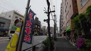 Walk along Tokyo Loop Road No.4 from Sengoku Sta. to Nishi-Nippori Sta. /千石駅から西日暮里駅まで散歩